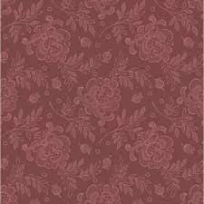 French Mill Lace Roses by Andover Fabrics A-738-Red sold by the 1/2 yd.
