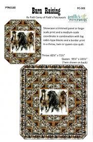Barn Raising Quilt Pattern by Patti Carey PC-301 Throw, Twin or Queen Size