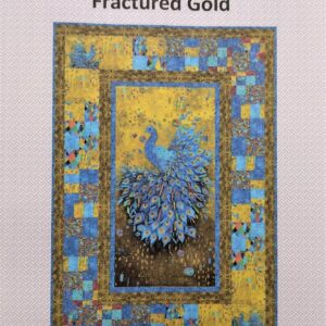 Fractured Gold Peacock Quilt Pattern by Laureen Smith for Timeless Treasures TTQ-388A 47"X68"