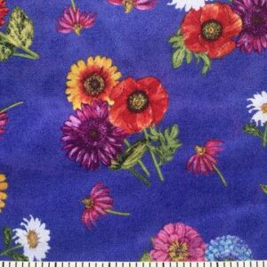 Blossom and Bloom by Wilmington Prints 74203-637 Purple sold by the 1/2 yd.