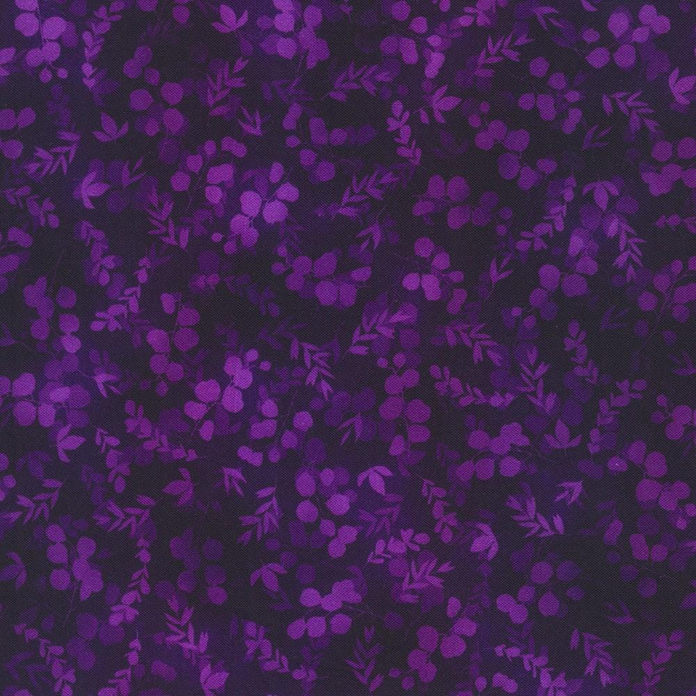 Fusions Wide 108" by Robert Kaufman SKRDX 21320-25 Eggplant sold by the 1/2 yd.