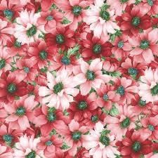 Softly from Flowerhouse Collection by Debbie Beaves for Robert Kaufman 21700-205 Multi sold by the 1/2 yd.