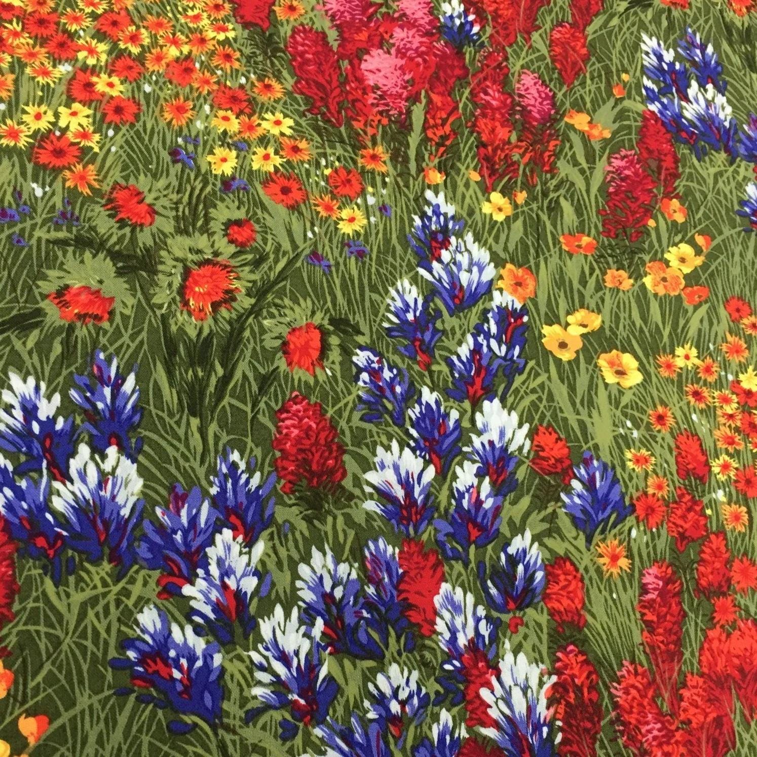 Wildflowers by Michael Miller Fabrics CX0400 Multi sold by the 1/2 yd.