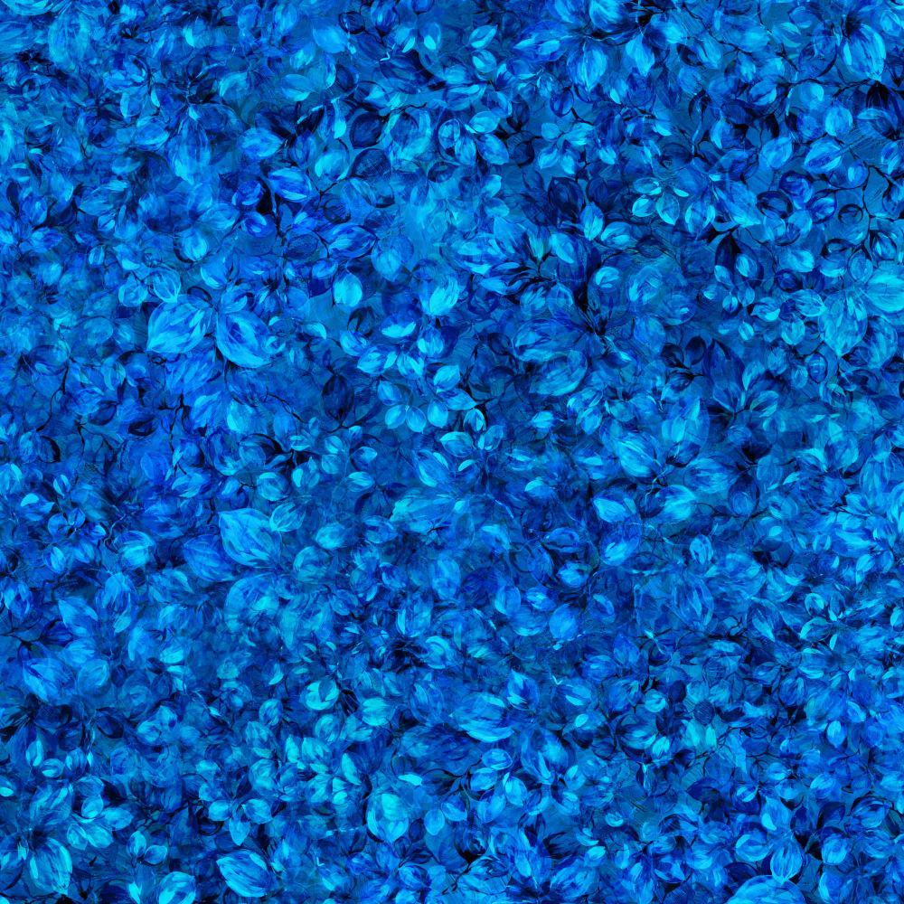 Fancy Foliage 108" wide "Ocean" sold by the yard