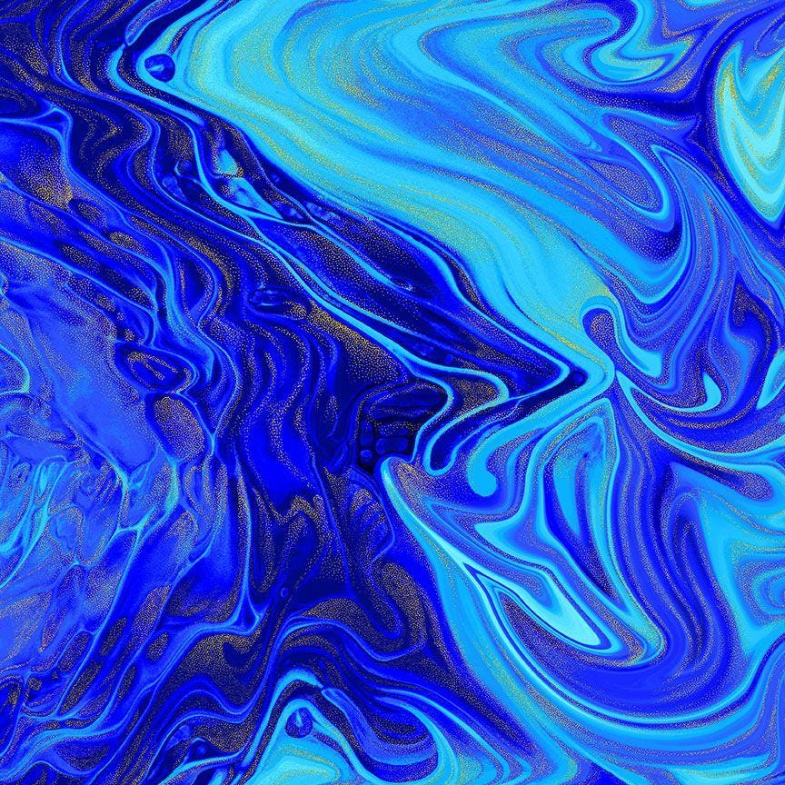 Escapade Metallic Marble by Chong-a Hwang for Timeless Treasures CM3798 Navy sold by the 1/2 yd.