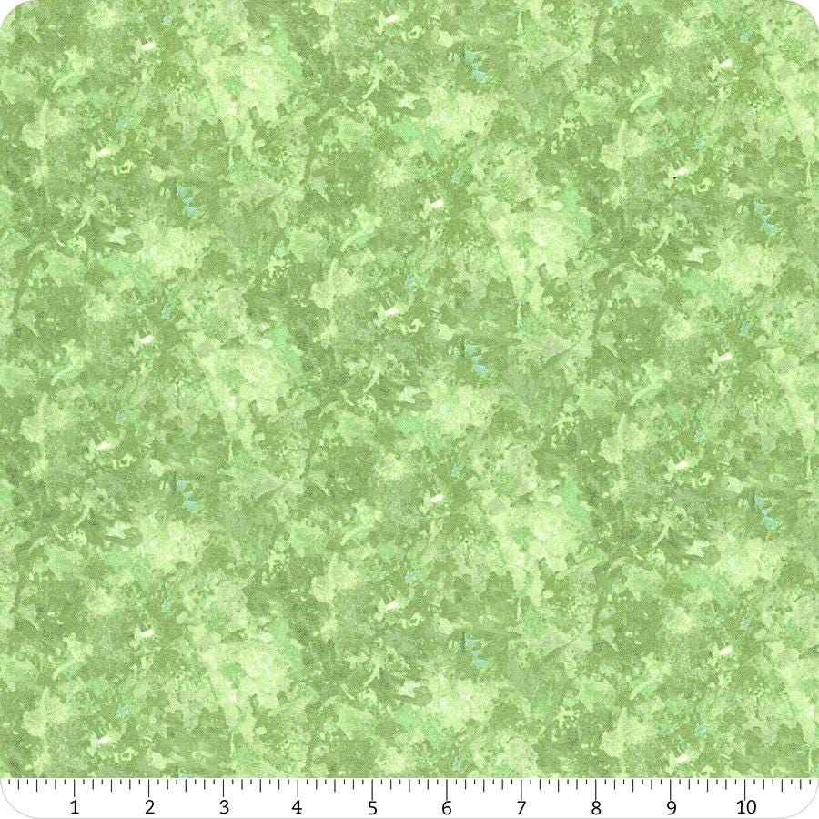 Rhapsody In Blue by Northcott Fabrics 27074-74 Green one yard remnant