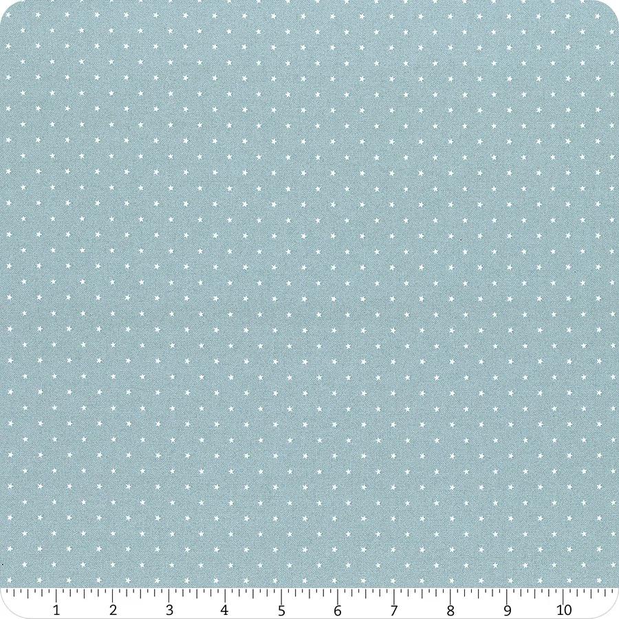 Zinnia Twinkle By Moda Fabrics 24106-69 Lake 1/2 yd. remnant