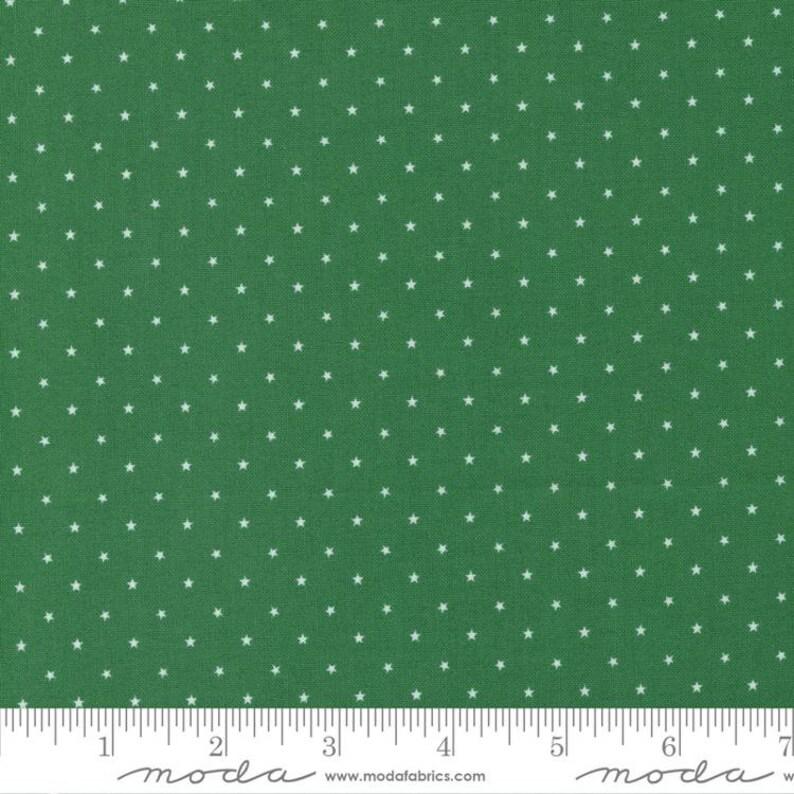 Zinnia Twinkle By Moda Fabrics 24106-57 Evergreen one yard 11" remnant