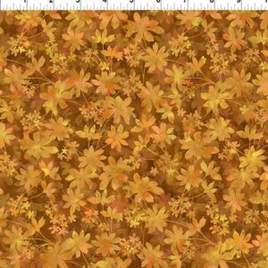 Prism II by Jason Yenter for In The Beginning 21JYQ-2 Gold Falling Leaves  sold by the 1/2 yd.