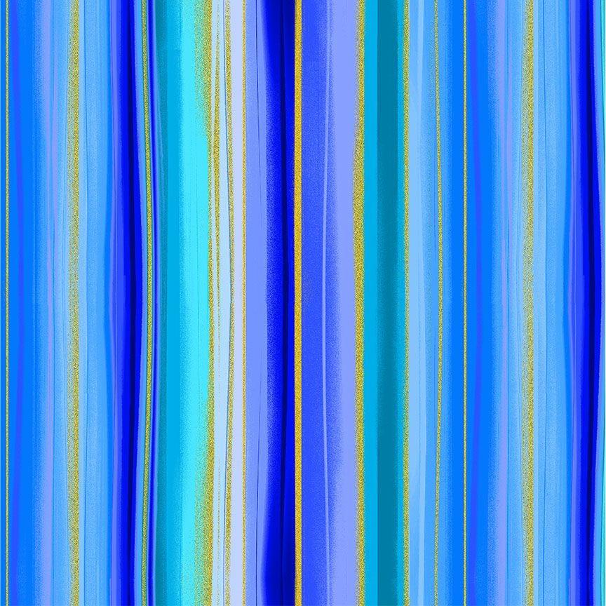Escapade Metallic Stripes  by Chong-a Hwang for Timeless Treasures CM3801 Multi sold by the 1/2 yd.