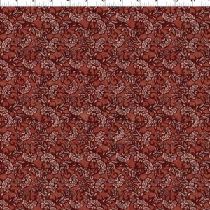 Carpet Bag Romance by Jason Yenter for In The Beginning Fabrics 7CBR-2 Red Medallions sold by the 1/2 yd.