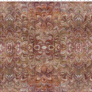 Carpet Bag Romance by Jason Yenter for In The Beginning Fabrics 6CBR-2 Red Marble sold by the 1/2 yd.