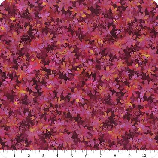 Prism II by Jason Yenter for In The Beginning 21JYQ-1 Rose Falling Leaves sold by the 1/2 yd.