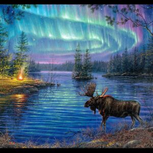 Northern Lights Panel by  Elizabeth's Studio 9600E 36"X43"