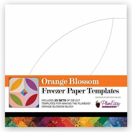 Orange Blossom Freezer Paper Templates 25 sets