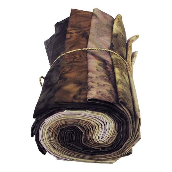 1895 Watercolors Fat Quarter Bundle by Hoffman Calif. #1895FQ-58 12 Earth Fat Quarters