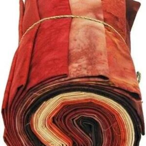 1895 Watercolors Fat Quarter Bundle by Hoffman Calif. #1895FQ-5 Red 12 fat quarters