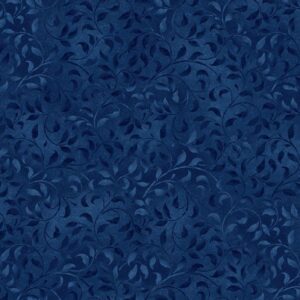 Essentials Climbing Vines by Danhui Nai for Wilmington Prints 38717-494 True Navy sold by the 1/2 yd.