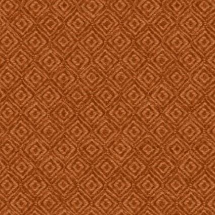 Woolies Heritage Flannel by Bonnie Sullivan for Maywood Studios MASF9422-Orange 2 yd. remnant