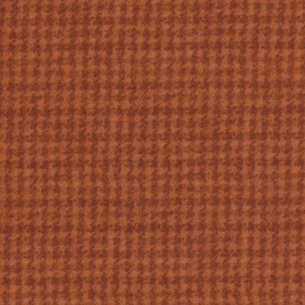 Woolies Basket Houndstooth by Bonnie Sullivan for Maywood Studios MASF18503-Orange 2 yd. remnant