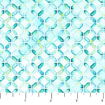 Concerto by Deborah Edwards and Melanie Samra for Northcott 27833-42  Pale Blue sold by the 1/2 yd.