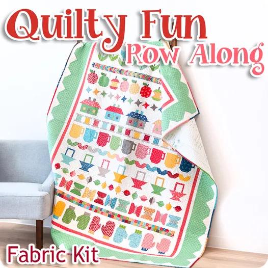 Quilty Fun Row Along Kit by Lori Holt for Riley Blake Designs 68.5"X86.5" Quilty Fun Pattern Book Included