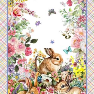 Basket Full Of Blessings Panel by Catherine Bartolli for Henry Glass Fabrics 24"X44"