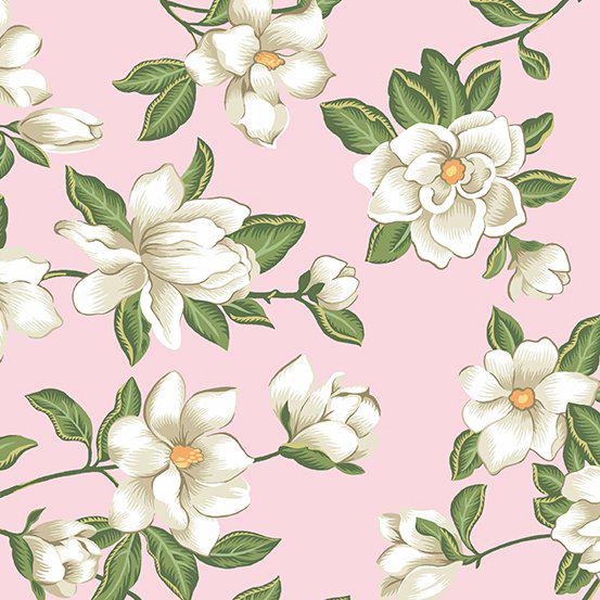 Magnolia by Andover Fabrics A854-E Pink sold by the 1/2 yd.