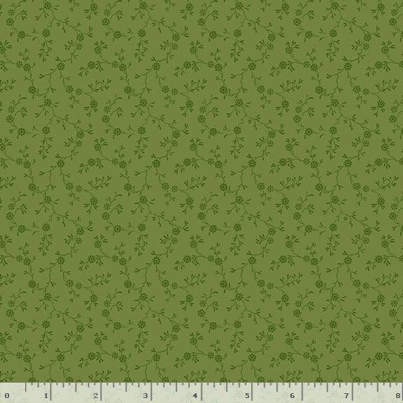 Paula's New Companions by Paula Barnes for Marcus Fabrics R221105D Green sold by the 1/2 yd.
