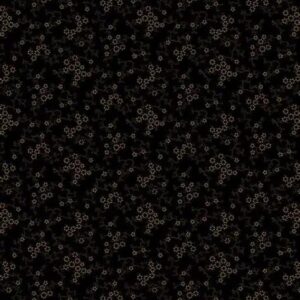 Paula's New Companions by Paula Barnes for Marcus Fabrics R221101D black sold by the 1/2 yd.