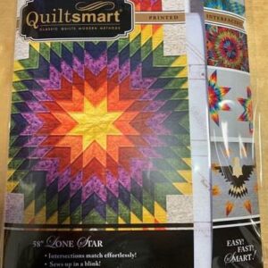 Lone star Quilt Pattern Printed Interfacing by Quiltsmart 58"