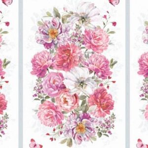 Blush Garden Panel by Wilmington Prints 17771-193 24"X44"