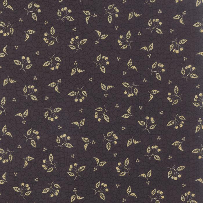 Sturbridge by Kathy Schmitz for Moda Fabrics 6074-11 Black one yard 9" remnant