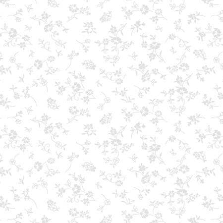 Garden Whispers Ditsy Floral by Wilmington Prints 39202-100 White on White sold by the 1/2 yd.