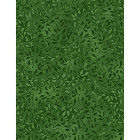 Essentials Climbing Vines by Stefanie Marrott for Wilmington Prints 38717-757 Emerald sold by the 1/2 yd.