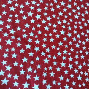 108" Wide White Stars on Red 100% cotton sold by the yard