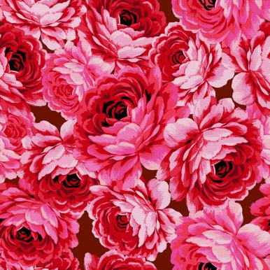 Spring Bouquet Rose Flowers by Paint Brush Studios PSF120-21575- Wine sold by the 1/2 yd.