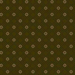Mercantile Flannels by Pam Buda for Marcus Fabrics F171118 Green sold by the 1/2 yd.
