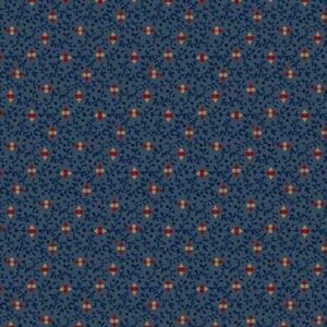 Mercantile Flannels by Pam Buda for Marcus Fabrics F171114 Blue sold by the 1/2 yd.